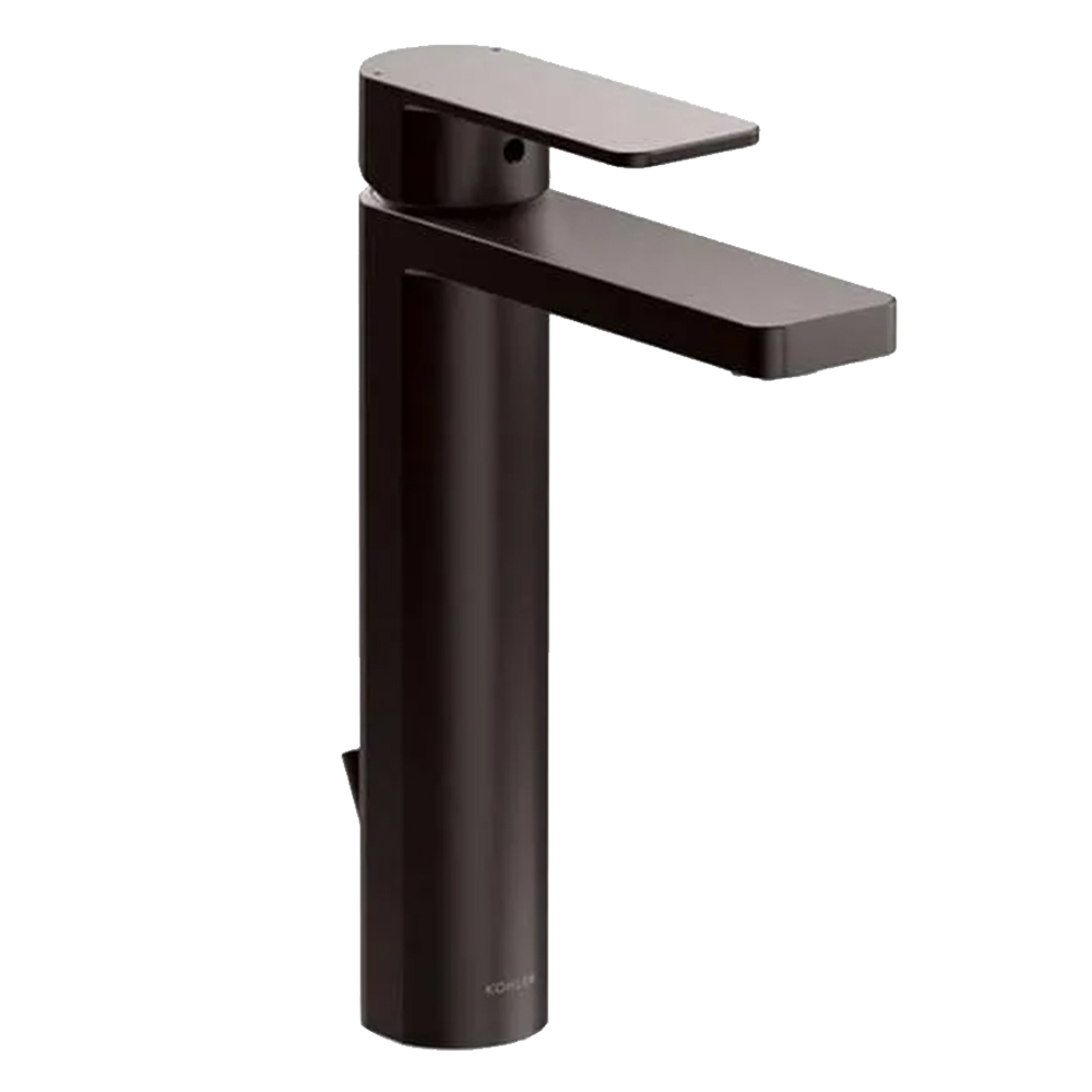 ♣️KOHLER 個性盡顯♣️<br>K-23475T-4-BGP<br>Parallel 單槍加高面盆龍頭<br>(霧影墨)示意圖
