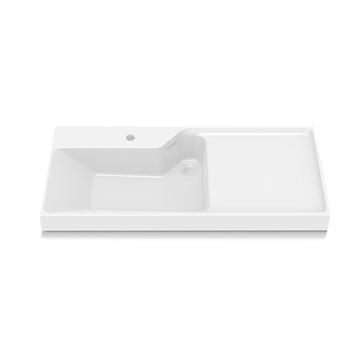 KOHLER<br>K-23797T-1-0<br>Flexispace 2.0 單孔一體式檯面盆<br> (99.4 x 44.7cm)示意圖