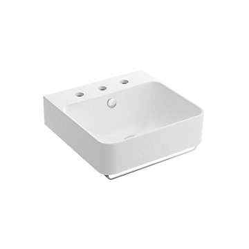 <br>K-24984K-8-0<br>Forefront 三孔壁掛式面盆<br>(45x45cm 含毛巾桿)示意圖