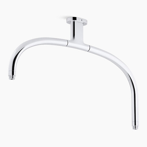 KOHLER<br>K-26305T-CP<br>Statement<br>吸頂式雙花灑臂含軸心<br>(鉻色)示意圖