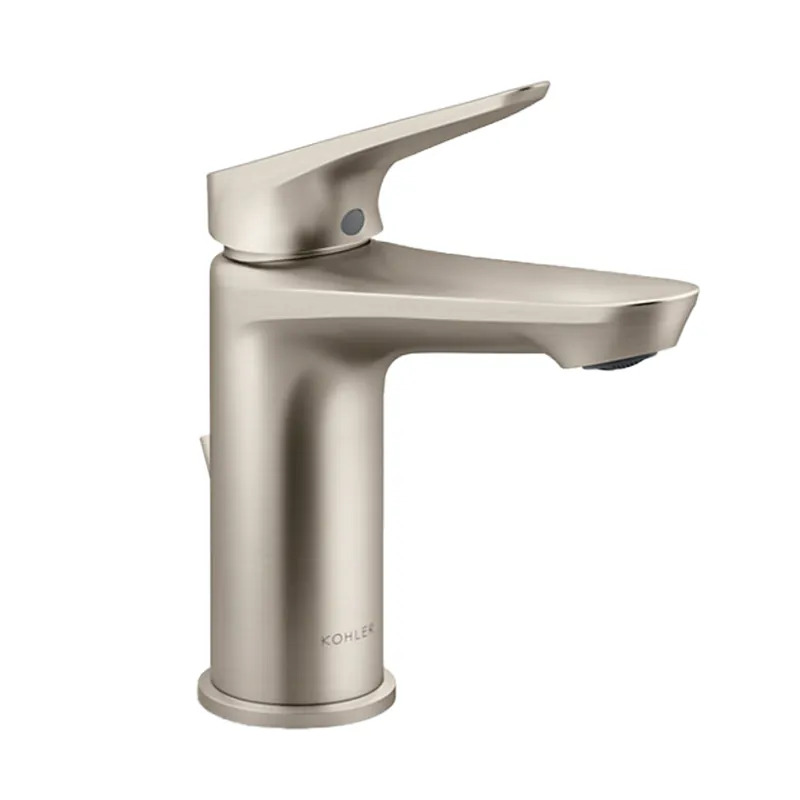 ♣️KOHLER 個性盡顯♣️<br>K-33811T-4-BN<br>FLUENCE 單槍面盆龍頭<br>(羅曼銀)示意圖