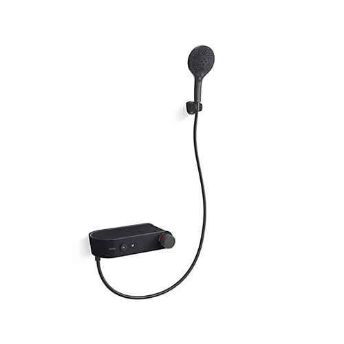 🌳KOHLER 永續的美學🌳<br>K-36520T-9-BL<br>FLUENCE 恆溫式淋浴浴缸龍頭<br>(霧黑)<br>含下出水示意圖