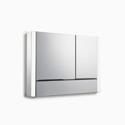 🌳KOHLER 永續的美學🌳<br>K-37969T-NA<br>Maxispace 2.0 雙側燈鏡櫃組<br>100cm (側燈/黑)示意圖