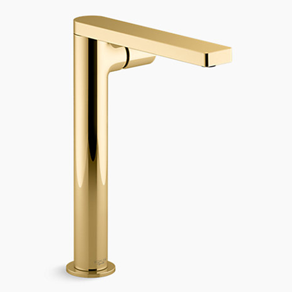 KOHLER<br>K-73054T-B7-PGD<br>Composed 超高面盆龍頭<br>(側把手/爵士金)示意圖