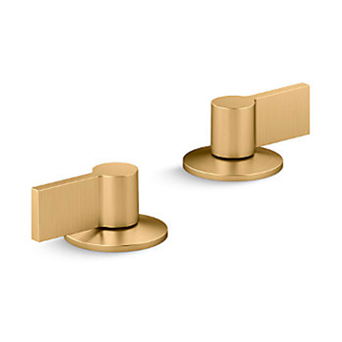 KOHLER<br>K-77990T-4-2MB<br>Components 面盆龍頭<br>杆型把手<br>(霧金)示意圖