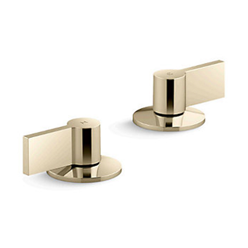 KOHLER<br>K-77990T-4-AF<br>Components 面盆龍頭<br>杆型把手<br>(法蘭金)示意圖