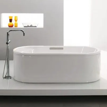 KOHLER<br>K-9287T-0<br>Lovee 橢圓獨立式鑄鐵浴缸(175 x 75 cm)示意圖