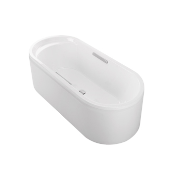 KOHLER<br>K-9287T-GR-0<br>Lovee 橢圓獨立式鑄鐵浴缸(175 x 75 cm)示意圖