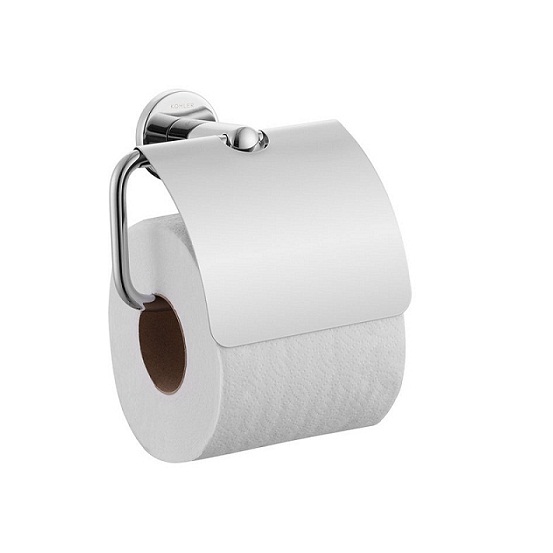 〝KOHLER 促銷商品〞<br>K-97901T-CP<br>Kumin 有蓋廁紙架 (鉻色)示意圖