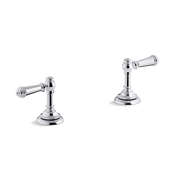 KOHLER<br>K-98068T-4-CP<br>Artifacts 面盆龍頭冷熱水把手<br>槓桿把手<br>(鉻色)示意圖