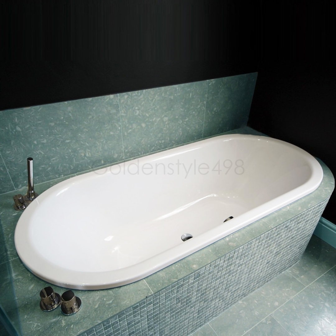 KALDEWEI 111<br>Classic Dou Oval<br>鋼板搪瓷崁入式浴缸<br>(180x80xH43 cm)示意圖