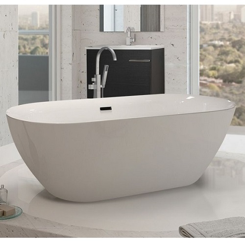 iBENSO MO-6629D<br>壓克力獨立式浴缸<br>(165x72 cm)示意圖