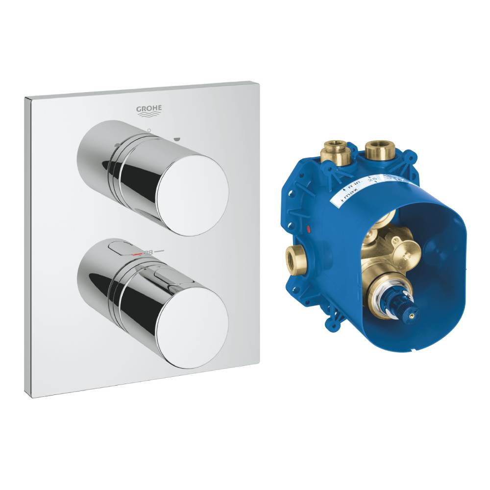 GROHE 19567.000<br>Grohtherm 3000 Cosmopolitan<br>定溫埋壁淋浴切換外蓋<br> (含埋壁軸心)示意圖