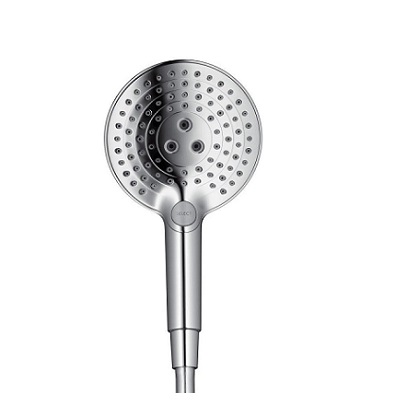 Hansgrohe 26014000<br>Raindance Select S 120 PowderRain<br>三段式蓮蓬頭 3種水流示意圖