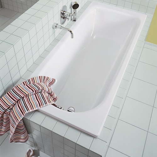 {限時特惠}<br>KALDEWEI  361-1 <br>Saniform Plus<br>鋼板搪瓷嵌入式浴缸<br>(150x70xH41 cm)示意圖