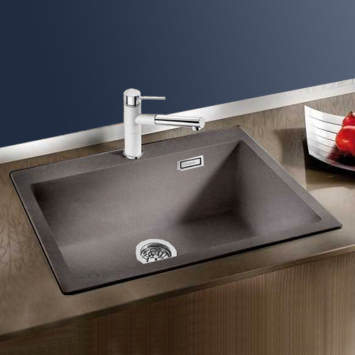 BLANCO PLEON 8 <br> 527323廚用花崗岩水槽 <br>(灰色/ 70x51 cm)示意圖