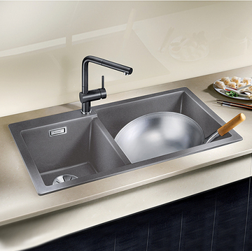 BLANCO PLEON 9<br>527325 花崗岩廚用水槽<br>(火岩灰/ 86x50 cm) <br>~期貨~示意圖