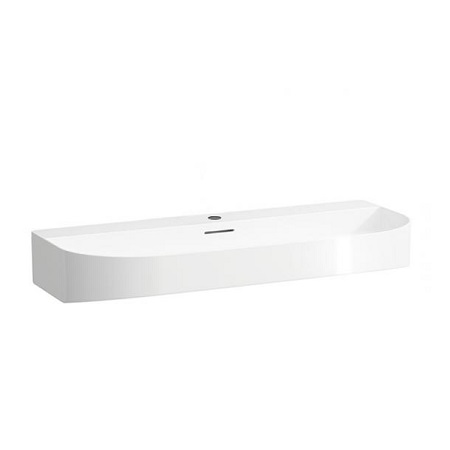 LAUFEN 81034.7.000.109.1<br>SONAR 壁掛式面盆(無龍頭孔)<br> (100x42cm)示意圖