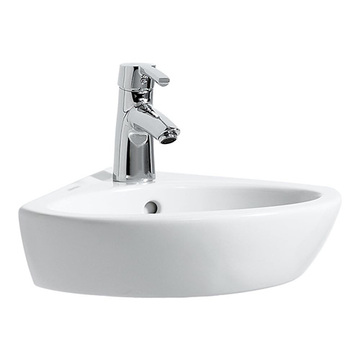 LAUFEN 81695.8<br>PRO 轉角面盆<br>(44x38cm)示意圖