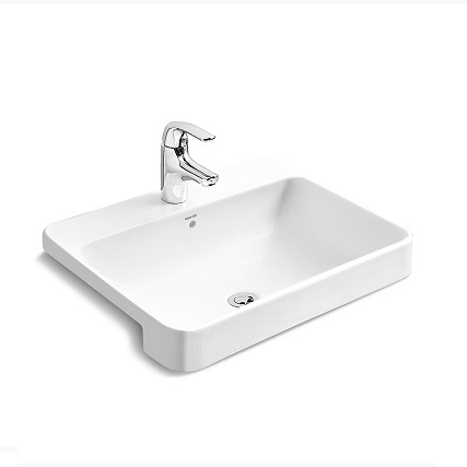 <br>K-11479T-VC1-0<br> Forefront 長方形半崁盆<br>(57.8 x 46.2 cm)示意圖