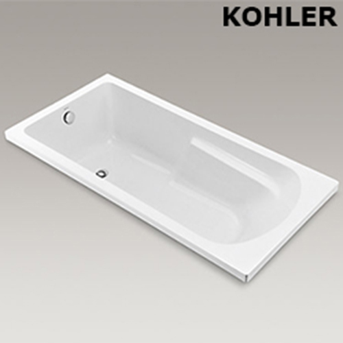 〝KOHLER 促銷商品〞<br>K-18776T-0<br>152.5cm Duo 壓克力+FRP 崁入式浴缸示意圖