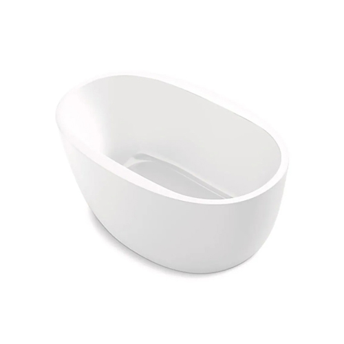 KOHLER<br>K-36647T-0<br>Sunstruck 130cm 獨立式橢圓壓克力浴缸示意圖