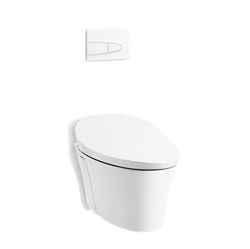 KOHLER<br>K-76395TW-NA + K-18647TW-NA<br>Veil 壁掛式一體超感智慧馬桶<br>(含隱藏式水箱)示意圖
