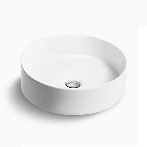 〝KOHLER 促銷商品〞<br>K-90012T-0 <br>Mica 圓形獨立盆(白色)示意圖