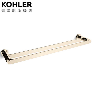 〝KOHLER 促銷商品〞<br>K-97496T-AF<br>65.6cm雙層毛巾桿 (法蘭金)示意圖
