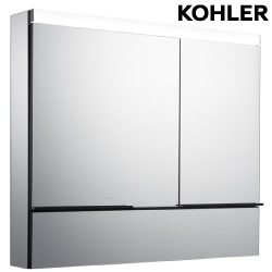 KOHLER<br>K-37968T-NA<br>Maxispace 2.0升級版鏡櫃<br>97.3cm (橫燈/黑)示意圖