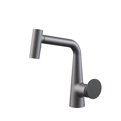 ❇️KOHLER 廚衛升級手冊❇️<br>KOHLER K-39125T-9-BGM<br>Beam Grooming<br>單槍可調式面盆龍頭 (墨影灰)示意圖