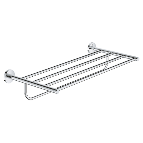★GROHE 40800.001<br>ESSENTIALS<br>55cm 雙層浴巾架(鉻色)示意圖