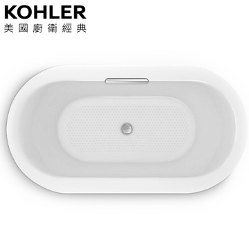 〝KOHLER 促銷商品〞<br>K-20611T-0<br>150cm Volute 崁入式鑄鐵浴缸示意圖