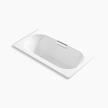 〝KOHLER 促銷商品〞<br>K-20612T-0<br>150cm Volute 崁入式鑄鐵浴缸示意圖