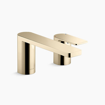 KOHLER<br>K-23498T-4-AF<br>Parallel 二孔檯面式浴缸龍頭 <br>(法蘭金)示意圖