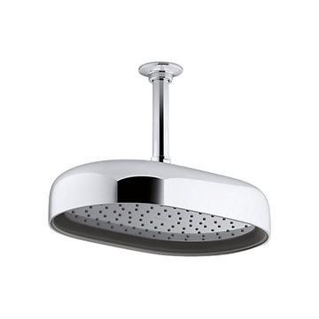 KOHLER<br>K-26293T-CP<br>Statement<br>12吋橢圓形頭頂花灑<br>(鉻色)示意圖