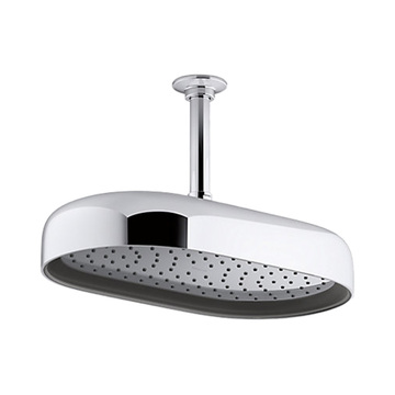KOHLER<br>K-26294T-CP<br>Statement<br>14吋橢圓形頭頂花灑<br>(鉻色)示意圖