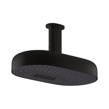 KOHLER<br>K-26295T-BL<br>Statement<br>14吋雙功能橢圓形頭頂花灑<br>(霧黑)示意圖