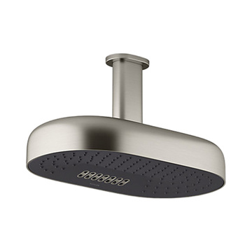 KOHLER<br>K-26295T-BN<br>Statement<br>14吋雙功能橢圓形頭頂花灑<br>(羅曼銀)示意圖