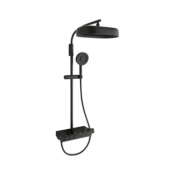 KOHLER<br>K-26333T-9-BL<br>Anthem 恆溫三路出水淋浴柱<br>(霧黑)示意圖