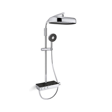 KOHLER <br>K-26333T-9-CP<br>Anthem 恆溫三路出水淋浴柱<br>(鉻色)示意圖