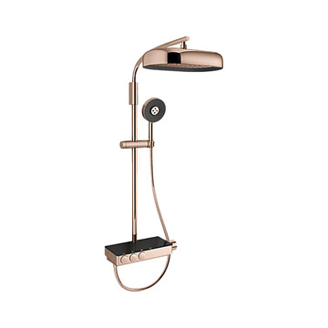 KOHLER<br>K-26333T-9-RGD<br>Anthem 恆溫三路出水淋浴柱<br>(玫瑰金)示意圖