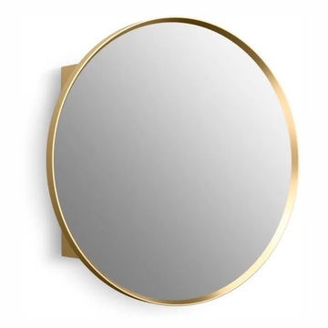 KOHLER<br>K-35572-BGL<br>Verdera 圓形鏡櫃 60cm<br>霧金（左開/右開）<br>無燈示意圖