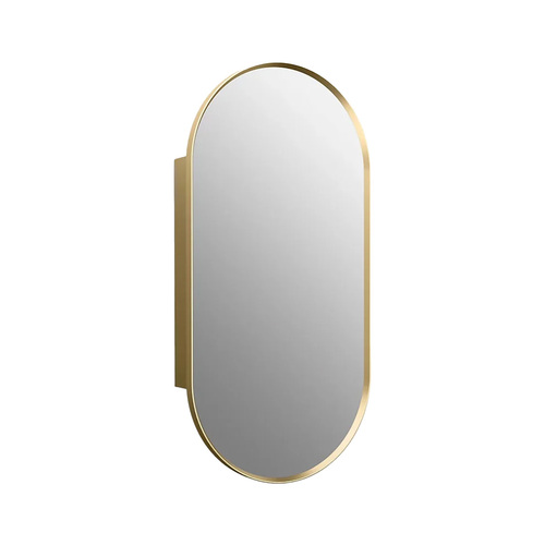 KOHLER K-35574-BGL<br>Verdera 橢圓鏡櫃<br>金色（左開/右開）<br>無燈示意圖
