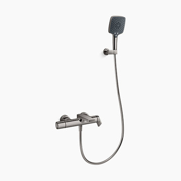 KOHLER K-73095T-4-TT<br>Composed 附牆花灑龍頭(鈦空銀)<br>含下出水示意圖