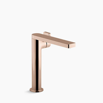 KOHLER  K-73168T-4-RGD<br>Composed 面盆龍頭<br>（側桿型把手）玫瑰金示意圖