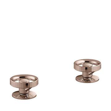 KOHLER<br>K-77990T-9-RGD<br>Components 面盆龍頭<br>輪型把手<br>(玫瑰金)示意圖