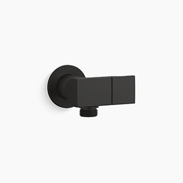 KOHLER<br>K-98354T-BL<br>Exhale<br>掛牆式花灑支架<br>(霧黑)可直接供水示意圖