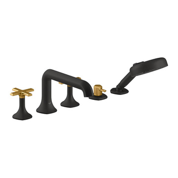 KOHLER<br>K-EX27114T-3-BMB<br>Occasion 五孔缸上型龍頭<br>(霧黑金)示意圖