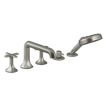 KOHLER<br>K-EX27114T-3-BN<br>Occasion 五孔缸上型龍頭<br>(羅曼銀)示意圖